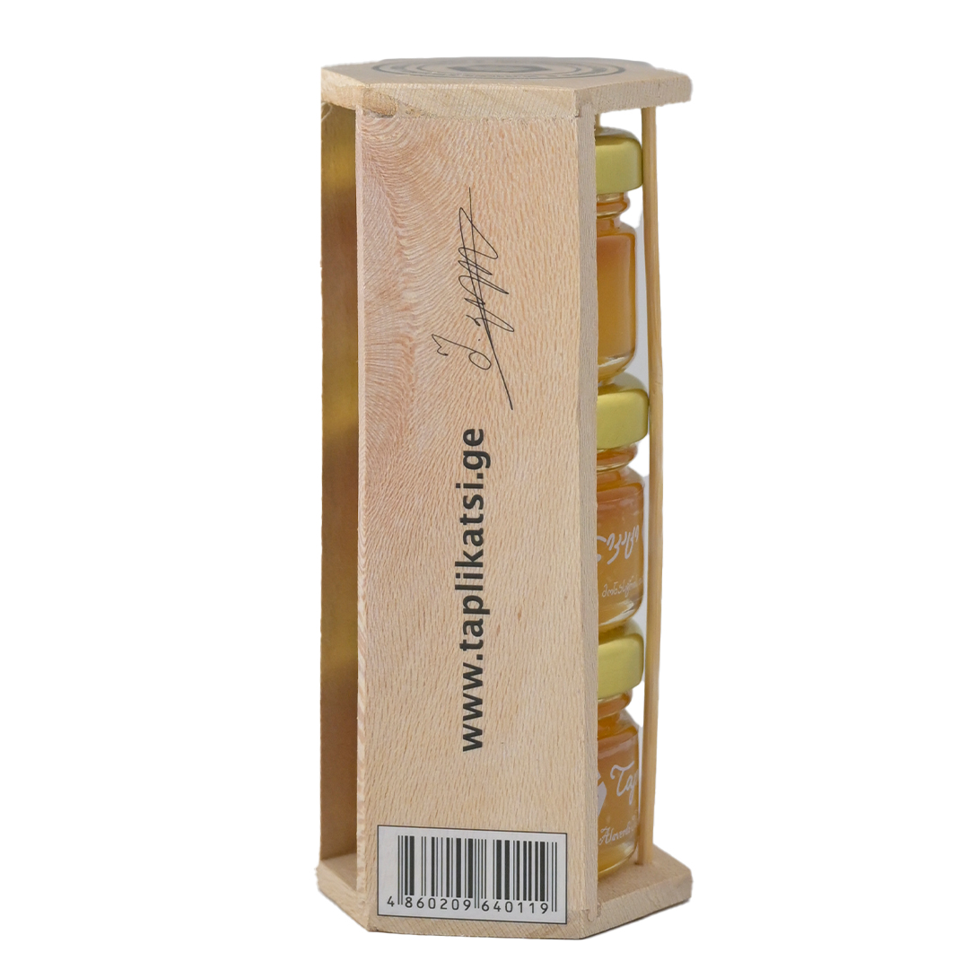 Triple Portion Honey With Wooden Box